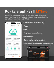 Akumulátor LiTime 12V 100Ah H190 s Bluetooth - ideální pro karavany a off-grid systémy