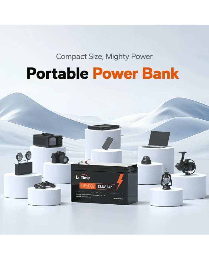 Akumulator LiTime 12V   6Ah L12V6-6-Basic-4-A6 Basic Model A06