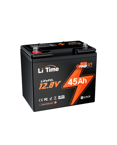 LiTime 12V 45Ah baterie pro kolečkové židle L12V45-45-GU1-WCHR-12-A33