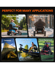 LiTime 12V 45Ah baterie pro kolečkové židle L12V45-45-GU1-WCHR-12-A33