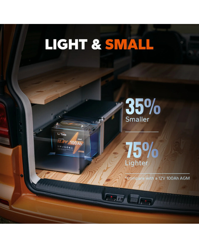Baterie LiTime 12V 100Ah Mini L12V100-100-MINI-16-A60