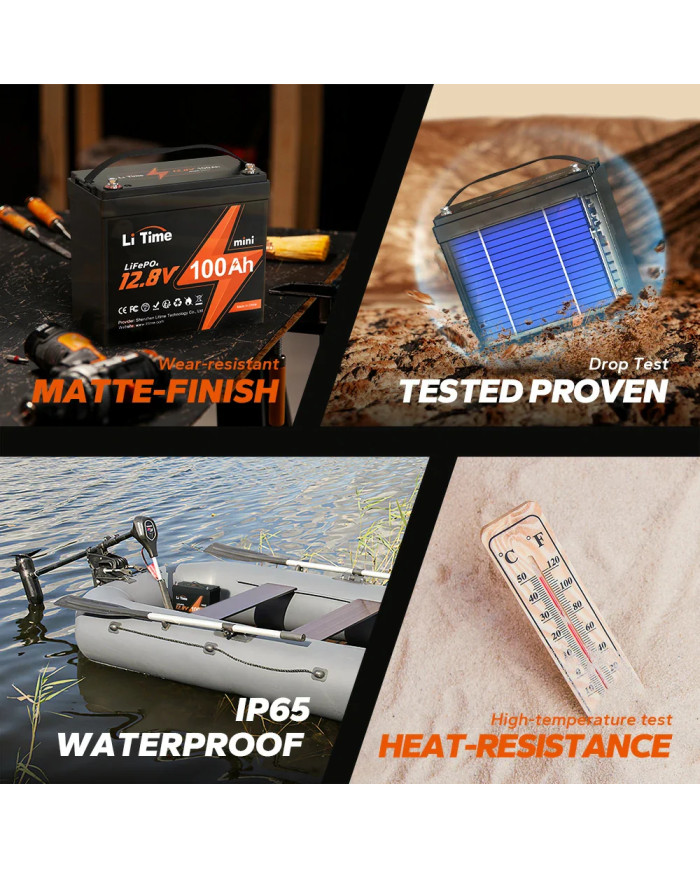 Baterie LiTime 12V 100Ah Mini L12V100-100-MINI-16-A60