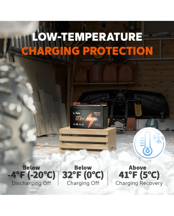 LiTime 12V 100Ah Trolling motor - baterie pro vlečné motory L12V100-100-TM-4-A100