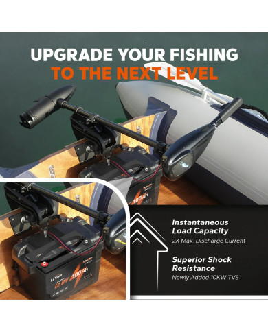 LiTime 12V 100Ah Trolling motor - baterie pro vlečné motory L12V100-100-TM-4-A100