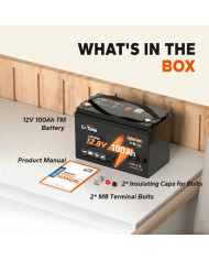 LiTime 12V 100Ah Trolling motor - baterie pro vlečné motory L12V100-100-TM-4-A100