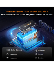 LiTime 12V 140Ah H190 Bluetooth baterie L12V140-150-H190-BT-4-AC150