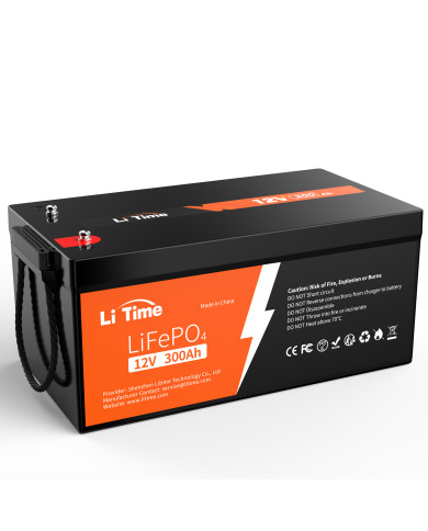 LiTime baterie 12V 300Ah Basic L12V300-200-BASIC-4-A200