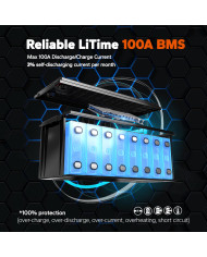 Baterie LiTime 24V 100Ah Basic L24V100-100-BASIC-8-A160