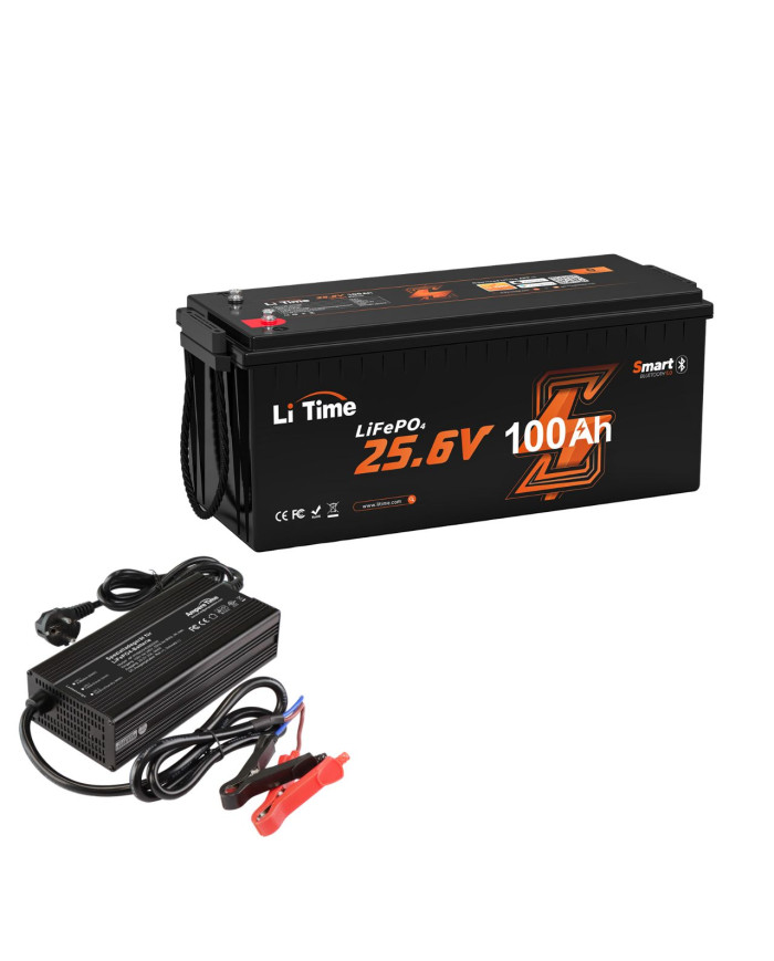 LiTime 24V 100Ah Bluetooth baterie L24V100-100-BASIC-BT-8-A160