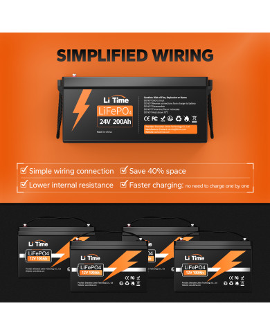 Akumulator LiTime 24V 200Ah L24V200-200-BASIC-16-A250