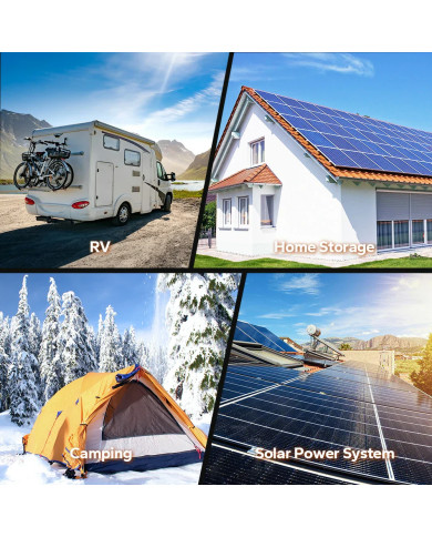 MPPT LiTime 60A 12V/24V/36V/48V automatický solární regulátor s Bluetooth 48V60A-MPPT-BT-E