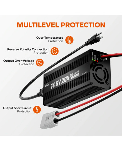 Nabíječka LiTime 12V (14,6V) 20A L12V20A-BCHA-X