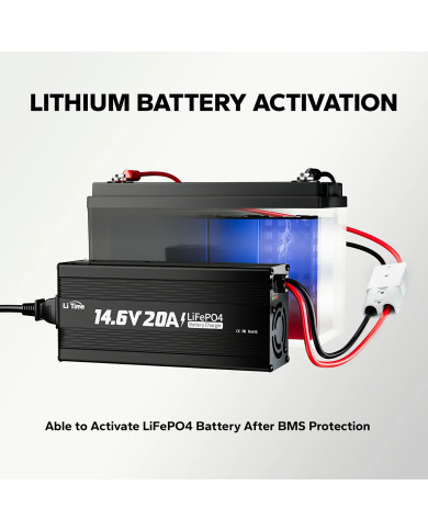 Nabíječka LiTime 12V (14,6V) 20A L12V20A-BCHA-X