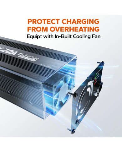 Nabíječka LiTime 12V (14,6V) 20A L12V20A-BCHA-X