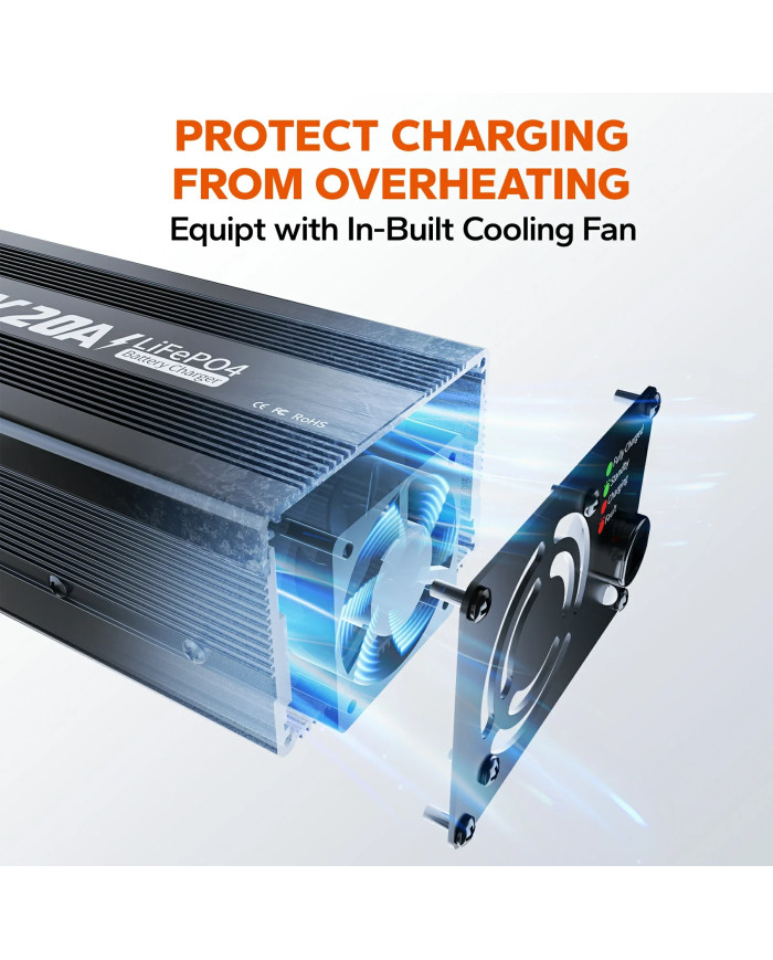 Nabíječka LiTime 12V (14,6V) 20A L12V20A-BCHA-X