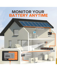 Monitor baterií Litime 500A s měřicím bočníkem L-MONITOR500A-B