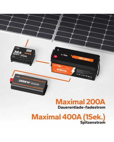 Baterie LiTime 12V 200Ah Plus - L12V200-200-Plus-8-A160