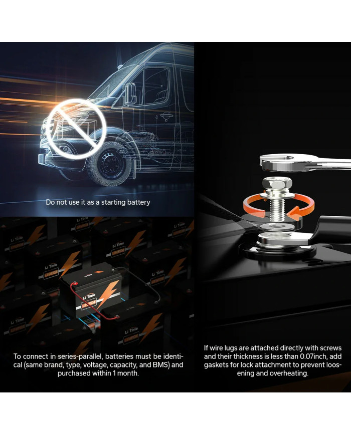 Litime 51,2V 30Ah GC Bluetooth baterie L51.2V30-100-GC-BT-32-AGC2