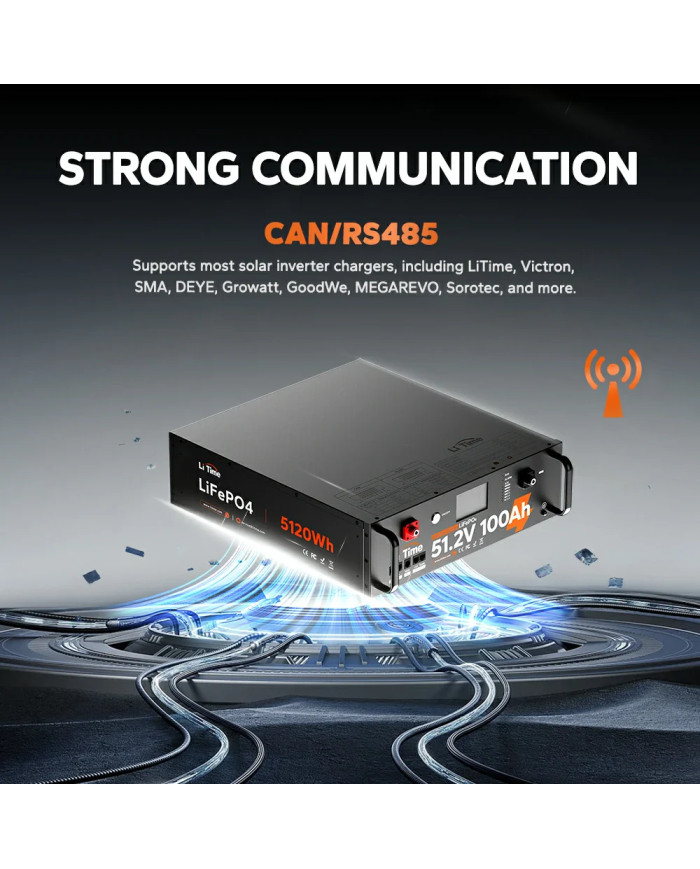 Akumulátor Litime 51,2 V 100 Ah COM L51.2V100-100-COM-16-S3U