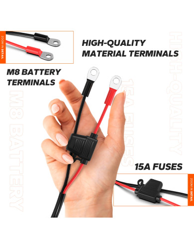 Litime 12V (14,6V) 10A duální vodotěsná nabíječka 12V10A-BCHA-2BANK-WP-Y
