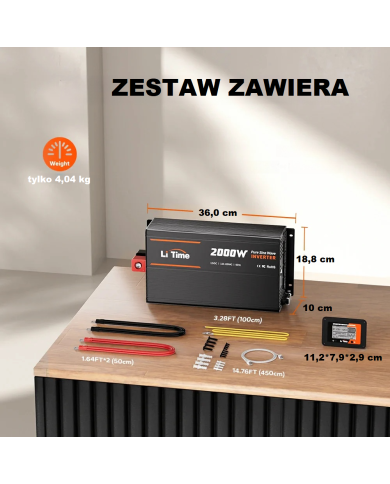 Střídač Litime Sinus 12 VDC/230VAC 2000W