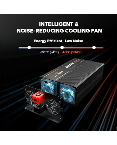 Střídač Litime Sinus 12 VDC/230VAC 2000W