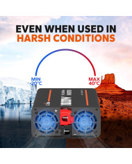 Litime měnič napětí 12 VDC/230VAC 1000W Sinus