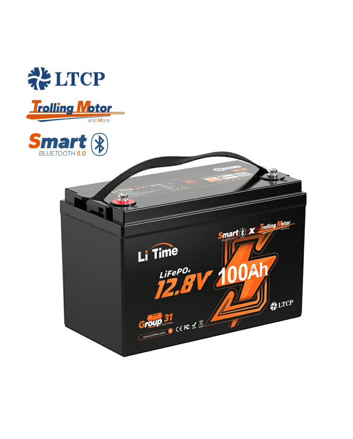 LiTime 12V 100Ah Trolling motor - baterie pro vlečné motory L12V100-100-TM-4-A100