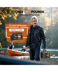 LiTime 12V 100Ah Trolling motor - baterie pro vlečné motory L12V100-100-TM-4-A100