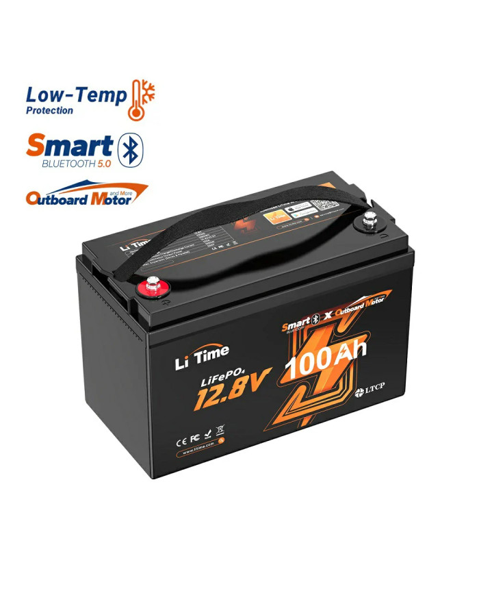 LiTime baterie 12V 100Ah OBM Bluetooth L12V100-100-OBM-BT-4-A100-DE