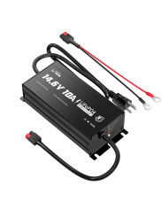 LiTime 12V (14,6V) 10A Vodotěsná nabíječka Litime L12V10A-WP-Y-DE