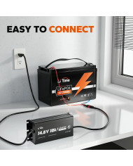 LiTime 12V (14,6V) 10A Vodotěsná nabíječka Litime L12V10A-WP-Y-DE