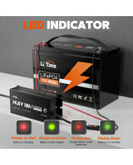 LiTime 12V (14,6V) 10A Vodotěsná nabíječka Litime L12V10A-WP-Y-DE