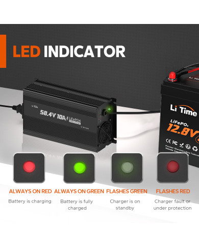 Nabíječka Litime 48V (58,4V) 10A L48V10A-BCHA-Y