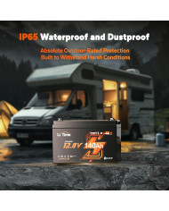 LiTime 12V 140Ah H190 Bluetooth baterie L12V140-150-H190-BT-4-AC150