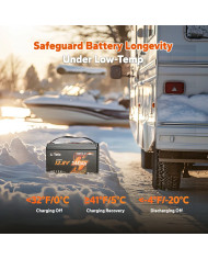 LiTime 12V 140Ah H190 Bluetooth baterie L12V140-150-H190-BT-4-AC150