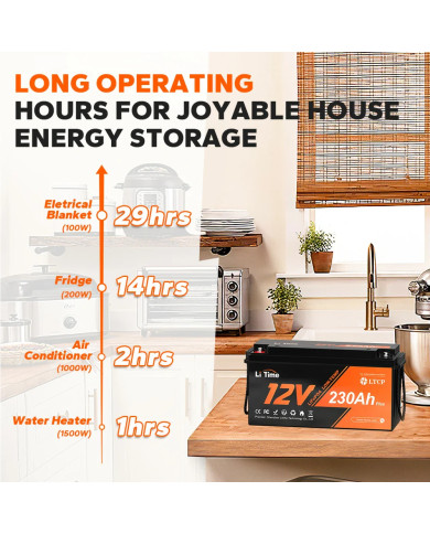 Baterie LiTime 12V 230Ah Low Temp L12V230-200-LTCP-4-A150